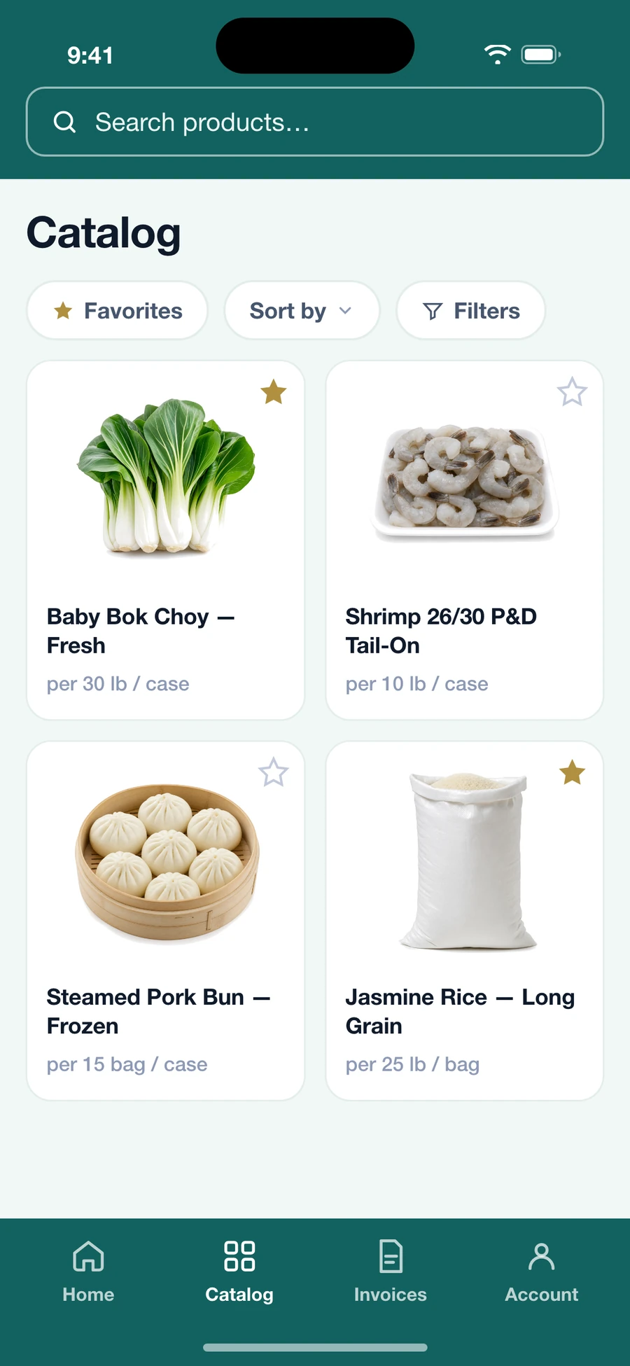 Capital Trading app showing the product catalog